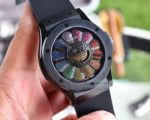 2022 New! Hublot Classic Fusion Black Ceramic Rainbow Watch 42mm